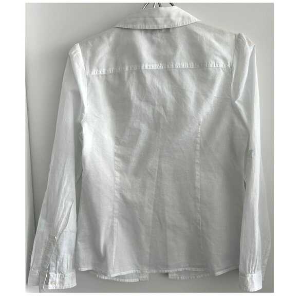 Old Navy White Cotton Shirt Sz M - Picture 2 of 9